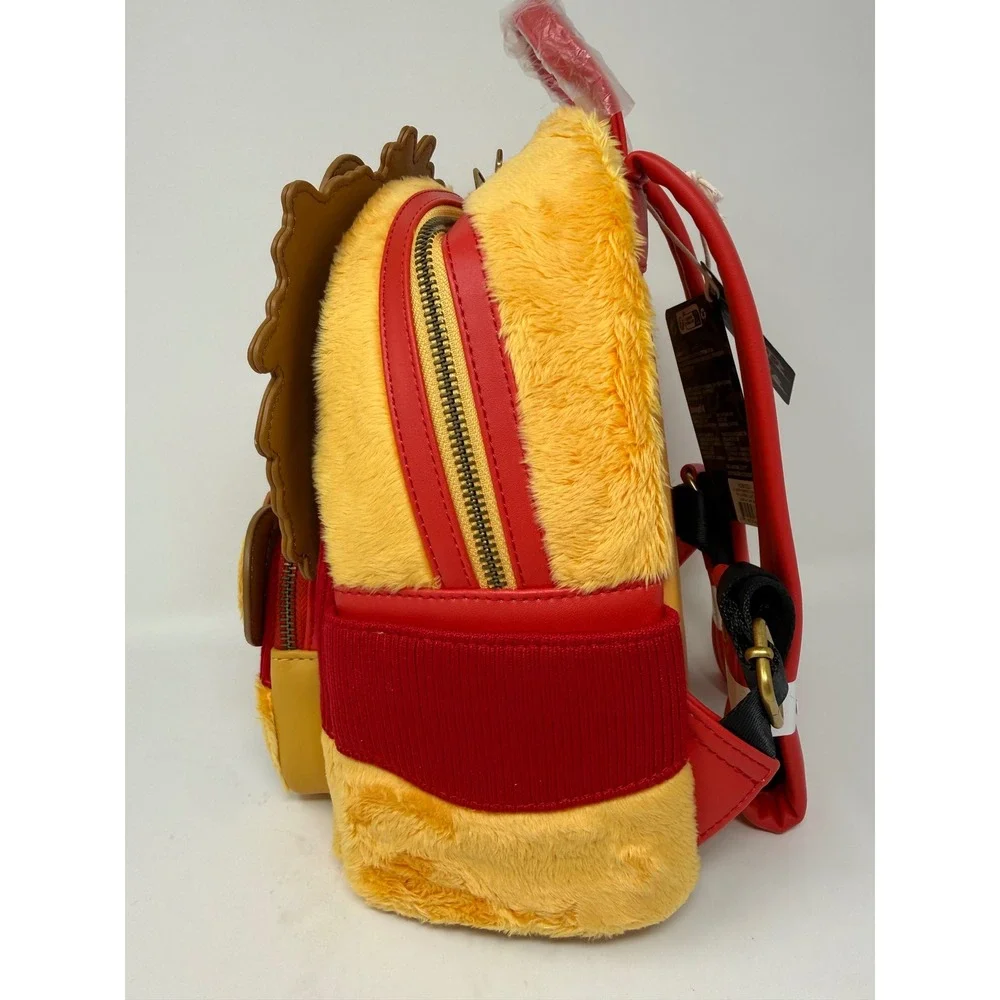 Disney Loungefly Winnie the Pooh Lion Halloween Plush Glow Mini Backpack NEW